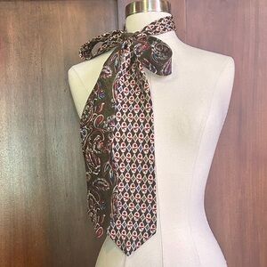Upcycled Vintage Ties Scarf Belt - Dirty Martini Vibes